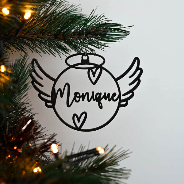 Boule de Noël - Ange de Noël avec son propre nom