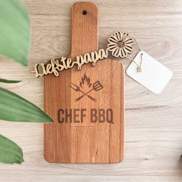 Cadeaupakket - Chef BBQ + wensbloem