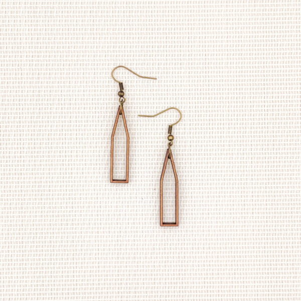 Boucles d'oreilles - Rectangle Petit