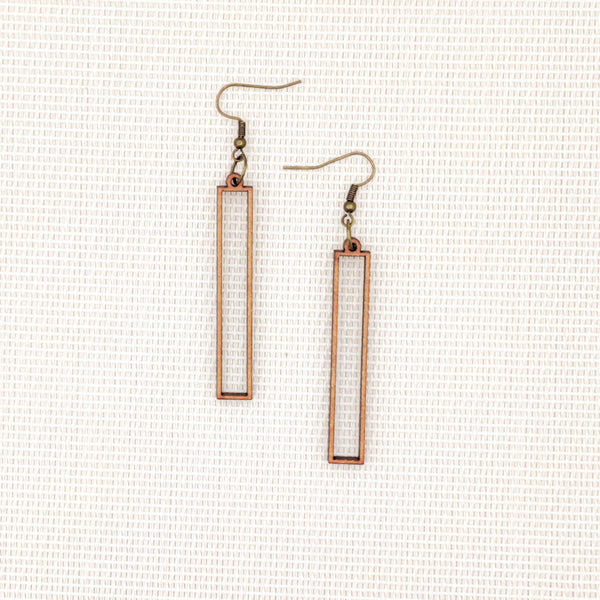 Boucles d'oreilles - Rectangulaire