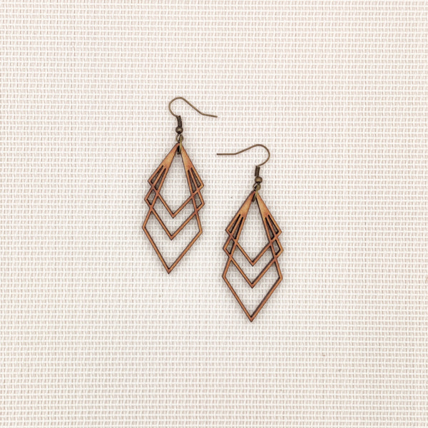 Boucles d'oreilles - Triple Couche