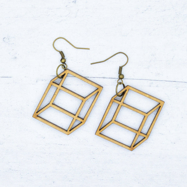 Boucles d'oreilles - Cube